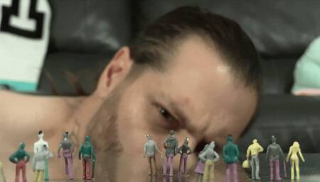 Giant DaddyBaphy Dominates Shrunken Human Tinies (HD 1080p MP4)