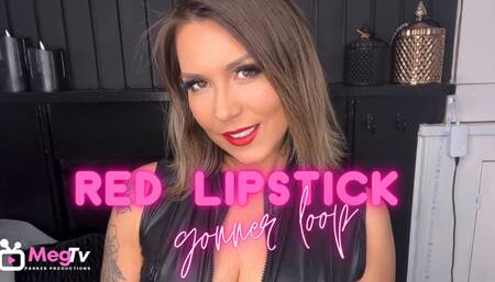 Red lipstick gooner loop