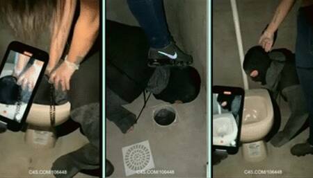 Real Humiliation Session (Toilet Slave) by Bruna and Sabrynna # SD MOBILE