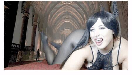 Vampire Galas Nylon Love: Masturbation in Wolford Neon 40 Pantyhose