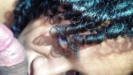 POV: Facial Cumshot to a Latina