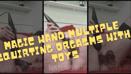 Multiple Squirting Orgasms Wand, Vibrations and Toys 720p