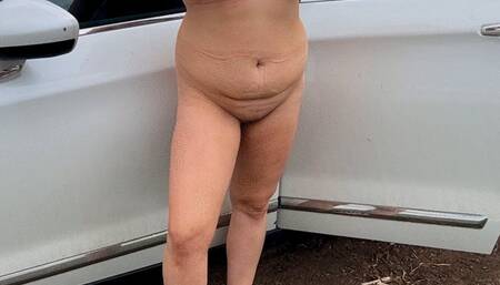 Outdoor naked smoking 4 at once