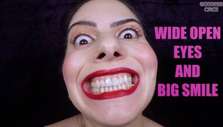 WIDE OPEN EYES AND BIG SMILE (Video request)