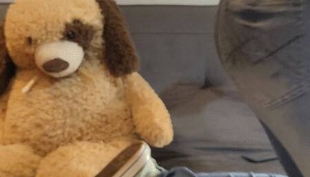 Smoking 2 at the same - Jeans jacket and jeans and Converse - talking with u