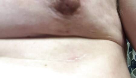 Clint Cumin Disabled Slave Chest Punishment