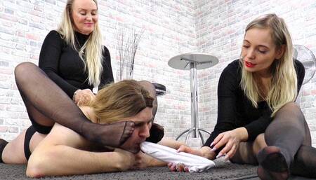 Queen Hanna and Mistress Jane - Now it gets disgusting for the sissy