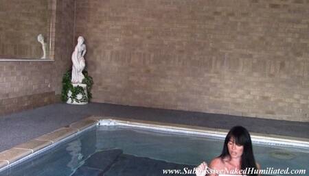 Raven Gets Soaked Through Being Directed Around The Pool During Photoshoot!!! - Part 2 - MP4