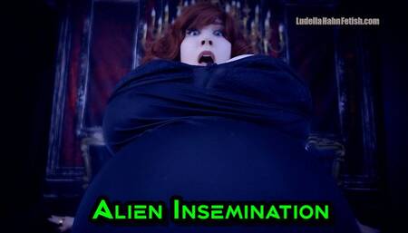 Alien Insemination - Ludella Impregnated in Sci Fi Thriller with Rapid Growth, Pregnant Belly Inflation, Breast Expansion, and a Sploshy POP Climax - WMV 720p