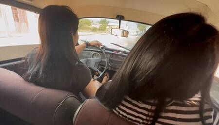 Kaena goes out with Kahina for the first time in Barbara's Volkswagen (Custom)