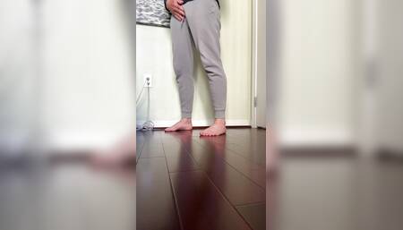 Showing Feet, Dick, Balls and Ass