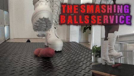The Smashing Balls Service in White Tank Boots - (Double Version) - TamyStarly - Trample, Crushing, Trampling, Bootjob, Ballbusting, CBT