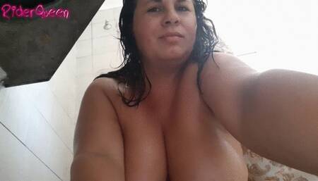 BBW mom Sex Pov Shower