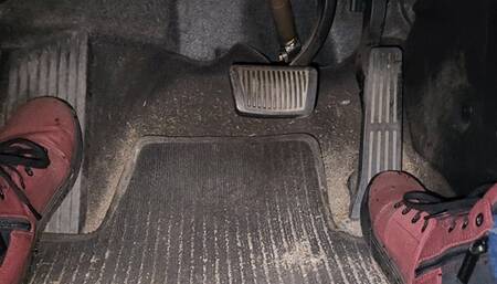 Red doc martens drive