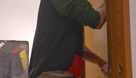 Twink Wets His Pants, Gets Put In A Diaper