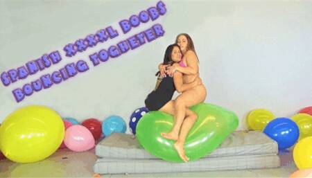 Spanish XXXL boobs bouncing togheter