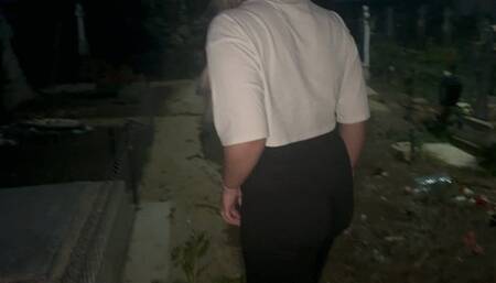 Farting in graveyard in the middle of the night