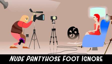 Pantyhose Foot Ignore on the Couch 4