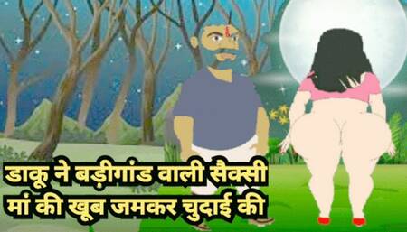 Big ass sexy traditional Indian mom fucked hard by a goon in a jungle