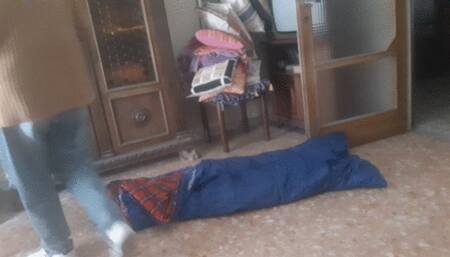 STUCK IN THE SLEPING BAG