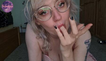 Black Nail Polish Oral Fixation