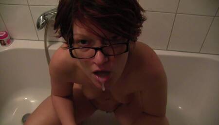 Blowing, Swallowing, Fucking in the Bathroom