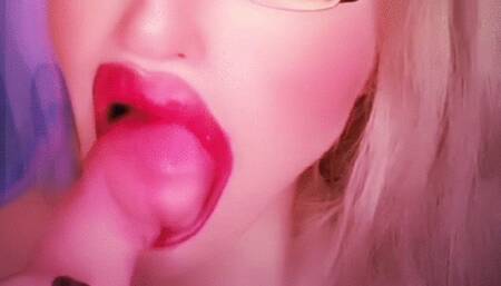 Pink Dildo lollipop JOI