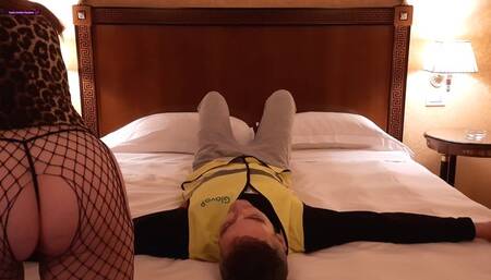 Delivery Man Punished Severely Under My Ass! FHD! 20 MIN!