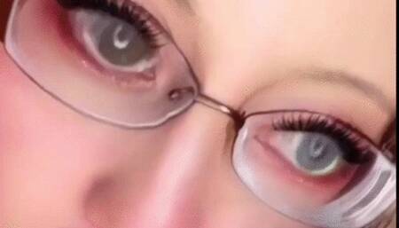 Sucking Dildo like a lollipop