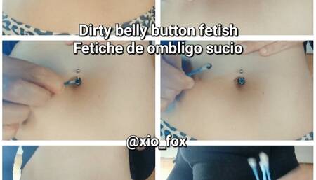 Dirty belly button fetish