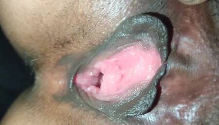 Started Spreading Girlfriend's Pussy and Releasing It