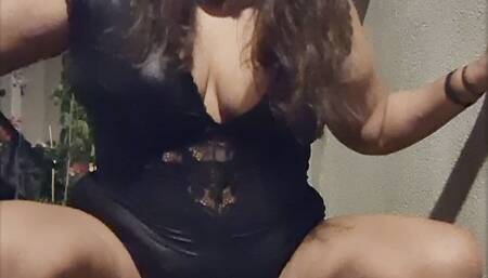 Flashing and Peeing on My Dirty Feet Outdoors
