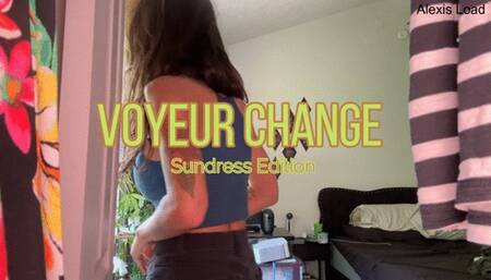 Sundress Voyeur Changing Session
