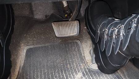 Coffee Run in Goth Boots