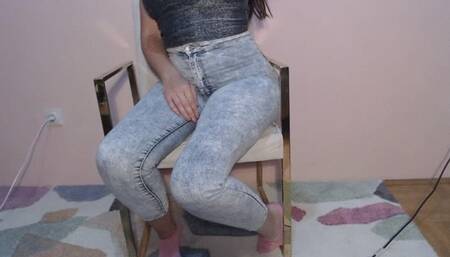 Tight jeans on Stasha's sexy legs