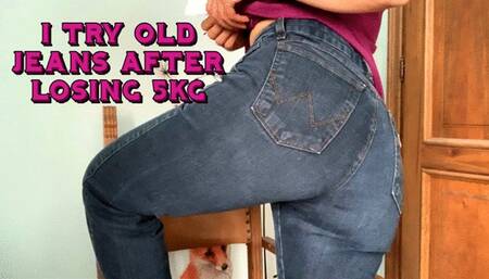 I try on a pair of size 29 jeans after losing 5kg