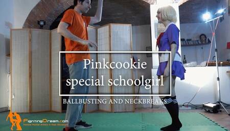 Pinkcookie casual ballbusting and neckbreak special