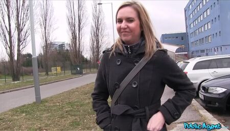 Blonde Sucks and Fucks in Car
