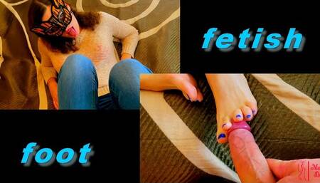Pretty lady loves Foot fetish
