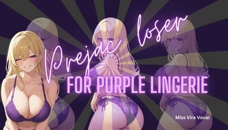 PREJAC LOSER FOR PURPLE LINGERIE-- RPG STYLE CUM CONTROL