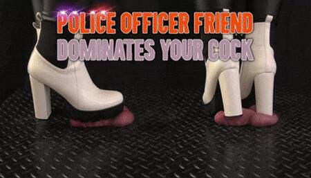 Police Officer Friend Dominates Your Cock in White Boots - (Close Version) - TamyStarly - Trample, Crushing, Trampling, Bootjob, Ballbusting, CBT