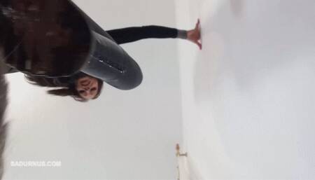 Slave's face under Mistress Cleo's muddy boots Pov mp4