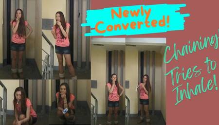 New Smoker Tries Chainsmoking