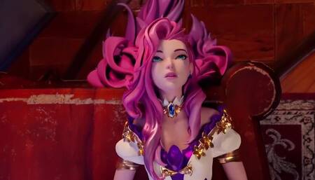 League of Legends Porn Serafina Blowjob Rule34 3D Hentai