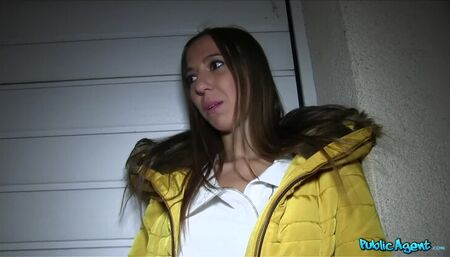 Shy Brunette Fucks for Cash
