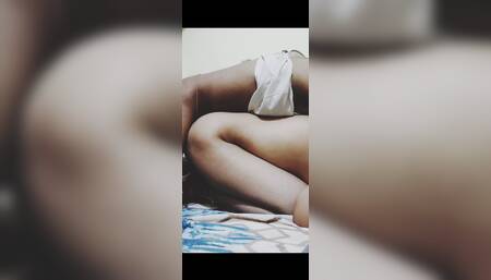 Hot girl sex doggy style and discharge on body