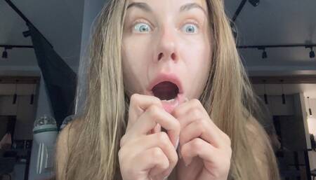 Silly face, make a face, mouth fetish (custom video)