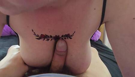 Moorning Blowjob and Fuck on Top, My Big Tits Detail