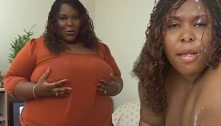 Super Heavy Ebony Fucked and Facialed