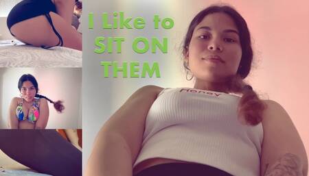 I like to SIT ON THEM - 4k - Giantess Kelly